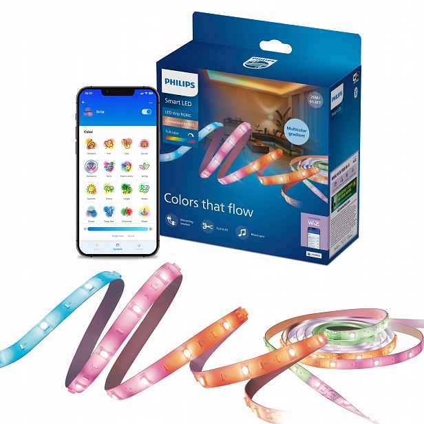 Led pásek Rgbic Gradient 20 m Philips Smart Inteligentní WiFi Aplikace WiZ