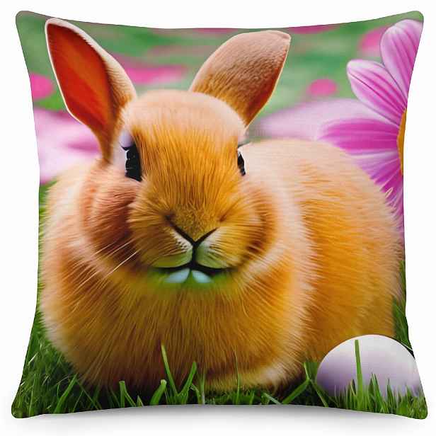 Velikonoční povlak na polštář HELLO BUNNY 40x40 cm Mybesthome