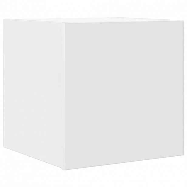 vidaXL Nástěnná TV skříňka bílá 30,5x30x30 cm