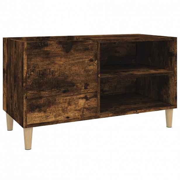 vidaXL Skříňka na LP desky kouřový dub 84,5x38x48 cm kompozitní dřevo
