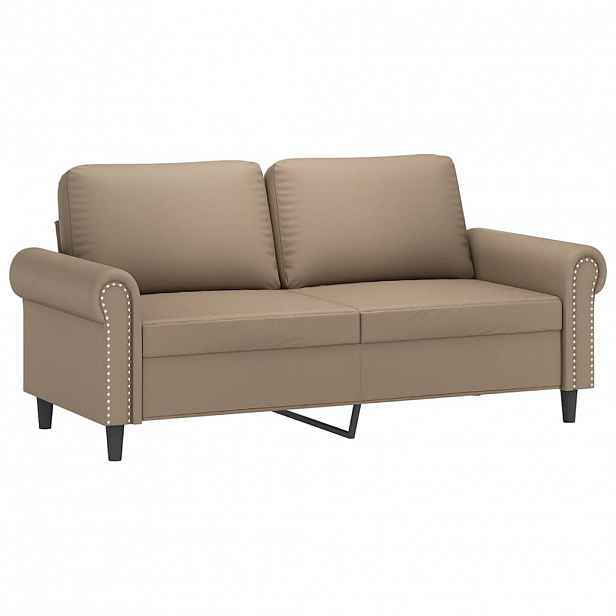 vidaXL 2místná pohovka cappuccino 140 cm umělá kůže