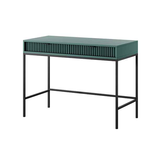 MASSENO KONZOLOVÝ STOLEK STELLARE, 104/78/50 cm se zásuvkami, světle zelený