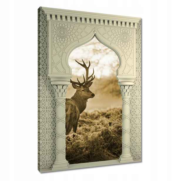 Obraz 80x120 Jelen Sepia