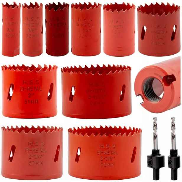 Sada bimetalových děrovaček 19-73 mm 12 ks Schmith