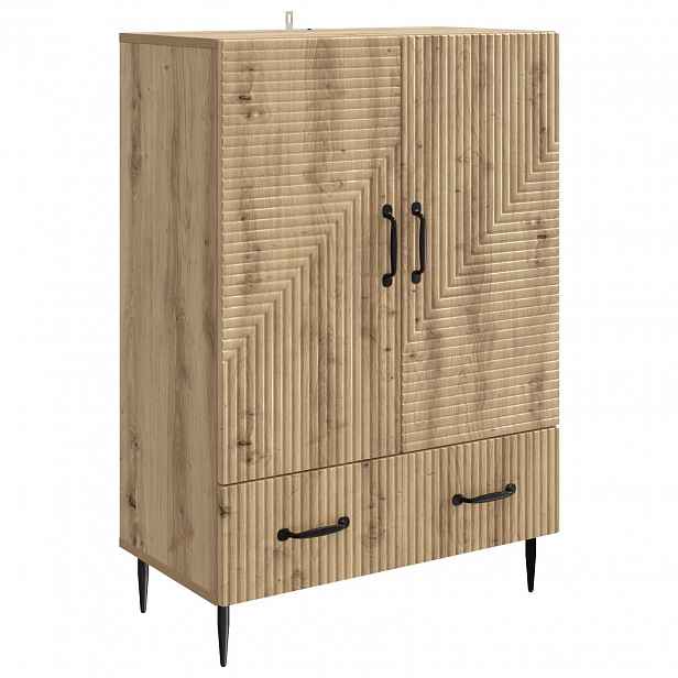 vidaXL Servírovací skříň Dub artisan 66 x 34,5 x 95 cm