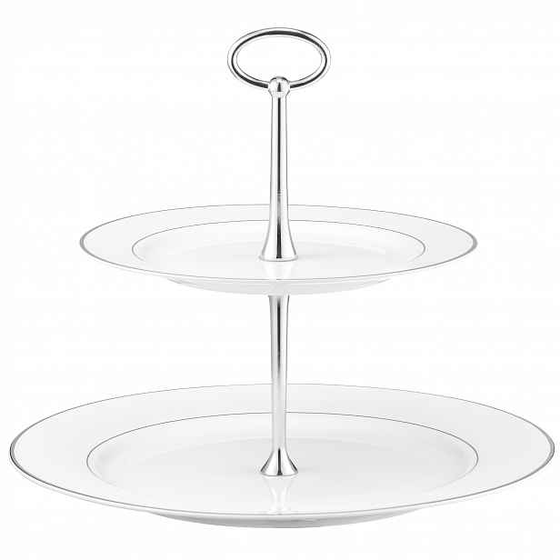 Ambition Patrový podnos na zákusky patrová porcelánová glamour 23 cm
