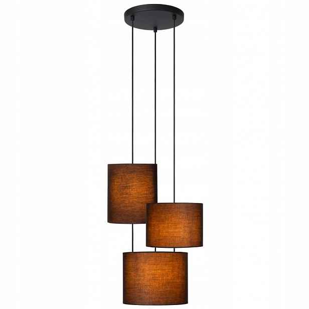 Černá závěsná lampa Maya s teplým leskem nad stůl 13/30/Lucide