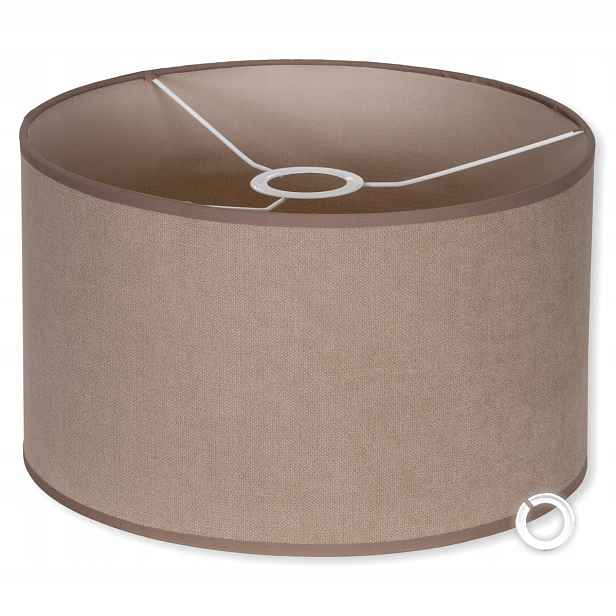 Stylové stínítko Materiál příjemný na dotek 35 cm x 25 cm Béžová Krásná Barva