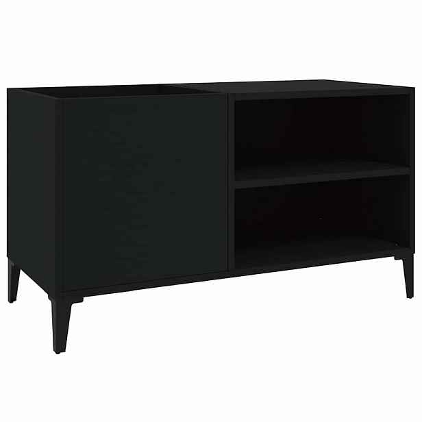 vidaXL Skříňka na LP desky černá 84,5 x 38 x 48 cm kompozitní dřevo