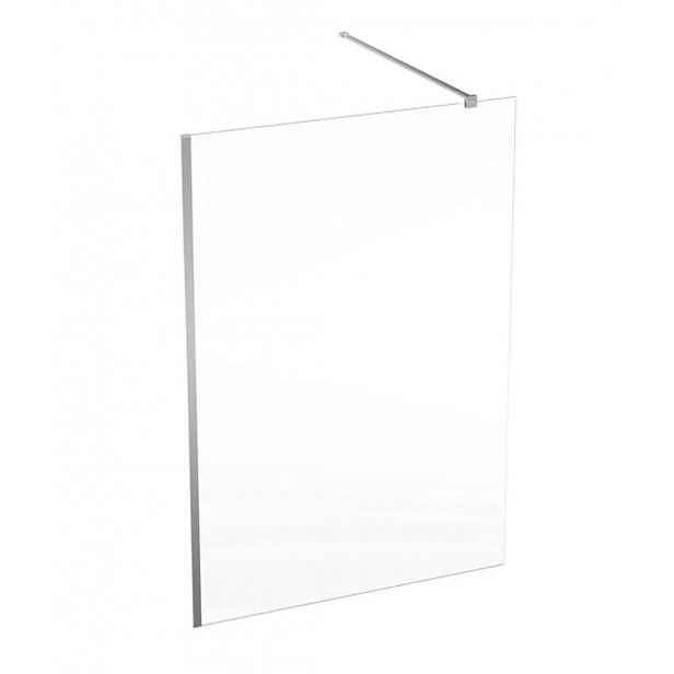 Geberit ONE - Sprchová stěna Walk-In 140x200 cm, stříbrná/čiré sklo 560.169.00.2