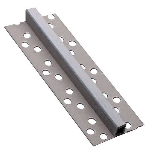 Lišta dilatační PVC světle šedá délka 250 cm, výška 10 mm, šířka 8 mm, LD102504