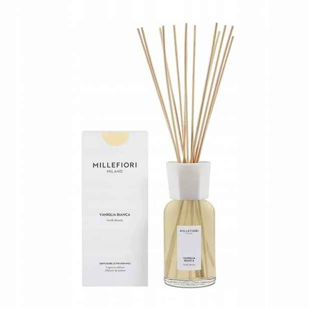 Millefiori Milano Vaniglia Bianca – difuzér s tyčinkami 500 ml