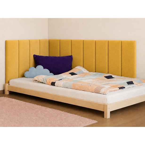 Rovný čalouněný panel na zeď VELVET Zvolte barvu: Vínová, Zvolte rozměr: 20x70 cm, Uchycení na zeď: Bez uchycení (možnost použití lepidla)