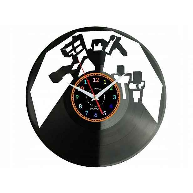 Kostky Dárek Originální dekorace do domu Hodiny z vinylové desky