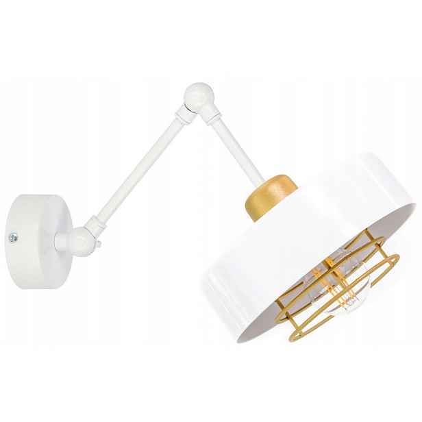 Nástěnná lampa Loft Moderní Bílá Zlatá, nastavitelná do obývacího pokoje