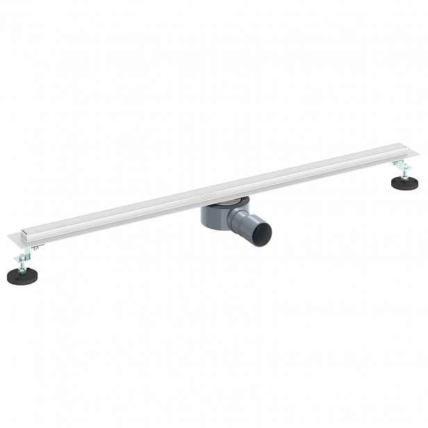 vidaXL 360° odtok na sprchu s slim modelem Stříbrná 90 cm