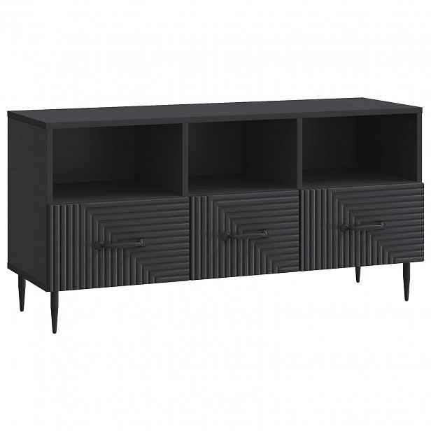 vidaXL Televizní skříň Černá 102 x 34,5 x 50 cm Kompozitní dřevo