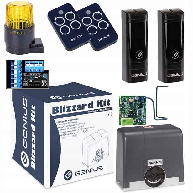 Genius BLIZZARD400+ Modul WiFi Lampa+ Pilot 2ks pohon posuvné brány