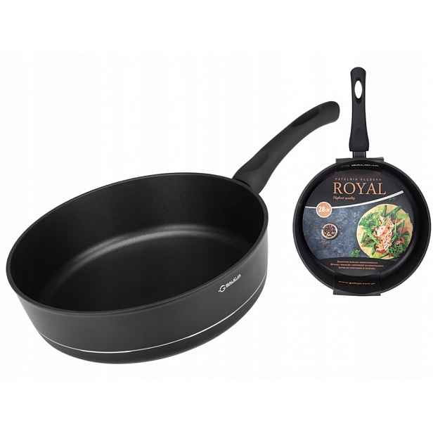 Hluboká pánev Royal 28 cm, nepřilnavý povrch, indukce a plyn, myčka nádobí