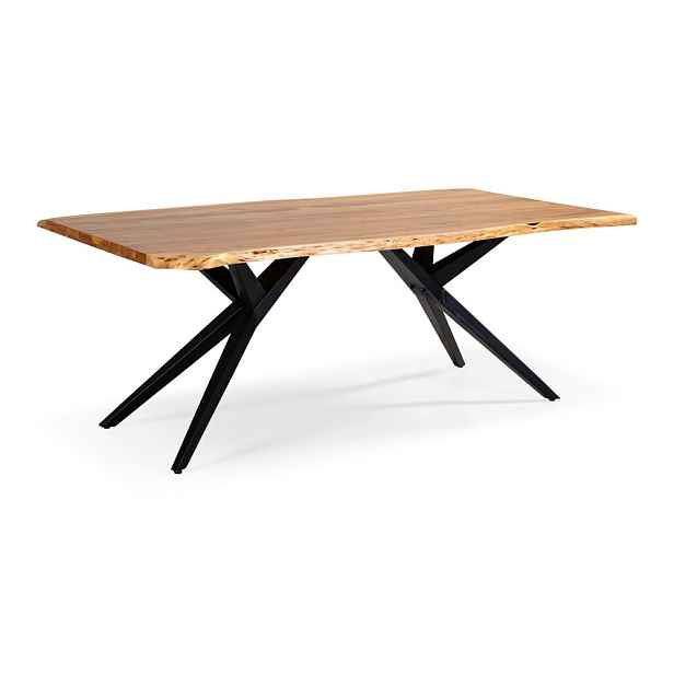 Jídelní stůl s deskou z akácie 100x200 cm Mudri – MOME