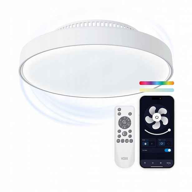 Ksix Mistral stropní světlo a větrák, Led, O 43.6 cm, 4000lm, Rgbic Cct