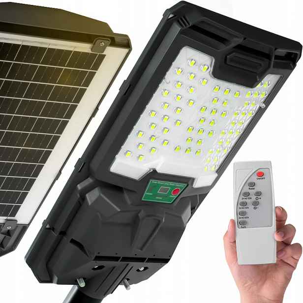 Solární Zahradní Lampa Venkovní 100W Led Se Senzorem Pohybu Soumraku