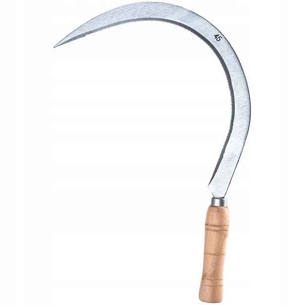 Srp Kosa Nůž Ruční Na Podřezávání Trávy Plevelů Ostrý Zahradní 45 cm