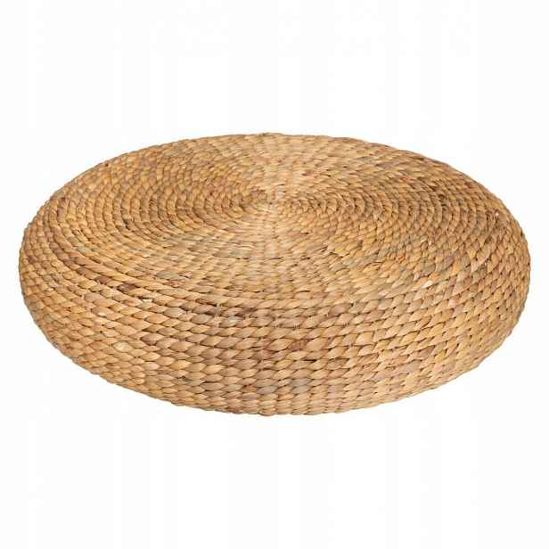 Taburet pletená z proutí, stylová Boho, velká, průměr 55 cm