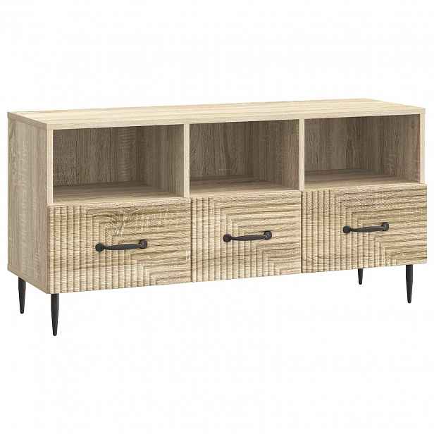 vidaXL Televizní skříň Dub sonoma 102 x 34,5 x 50 cm Kompozitní dřevo