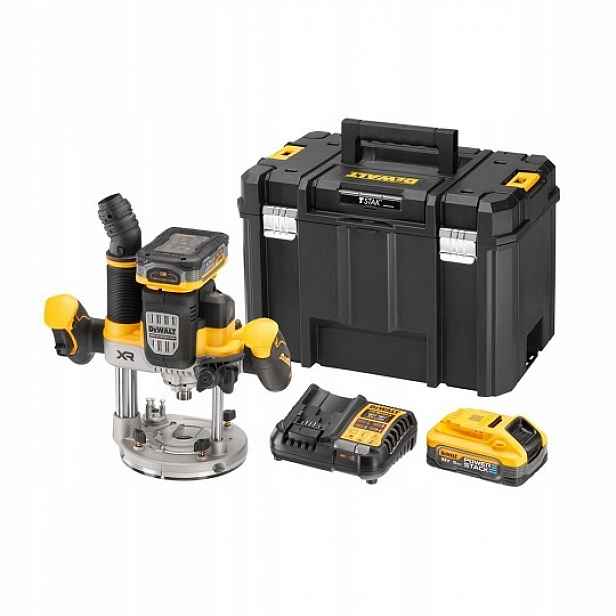 horní frézka, 18V Xr, 8 mm-12 mm, DeWalt [DCW620H2-QW] 2x5,0Ah