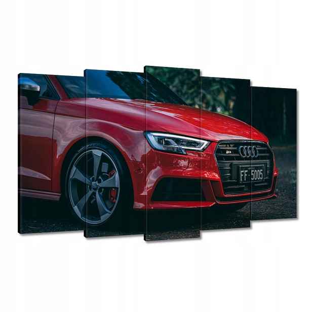Obrazy 100x60 Červené Audi S3 Alufelgy
