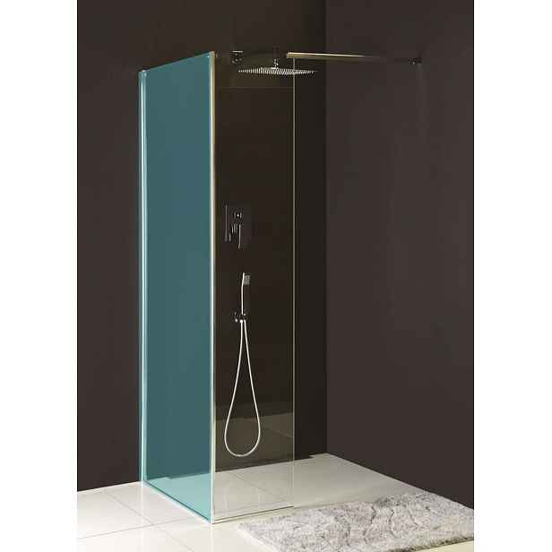 Polysan Modular Shower - Pevný panel MS2, 40 cm, levý, k instalaci na sprchovou stěnu modulu MS2, čiré sklo MS2B-40L