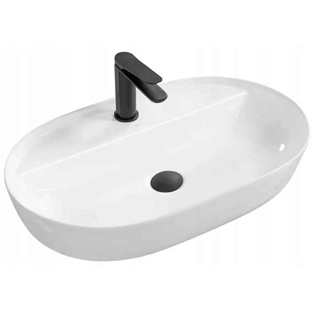 Keramické umyvadlo na desku Rea Aura 61 White bílé