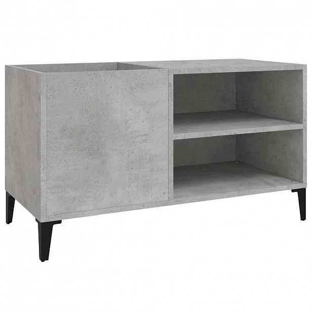 vidaXL Skříňka na LP desky betonově šedá 84,5x38x48cm kompozitní dřevo