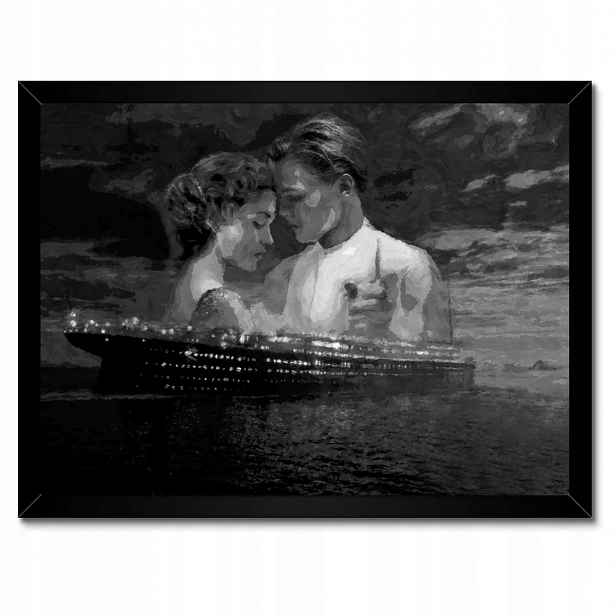 Plakáty v rámu 40x30 Titanic Černobílé