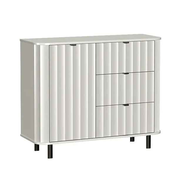 Casarredo Komoda 1D3S JOLY - alpská bílá