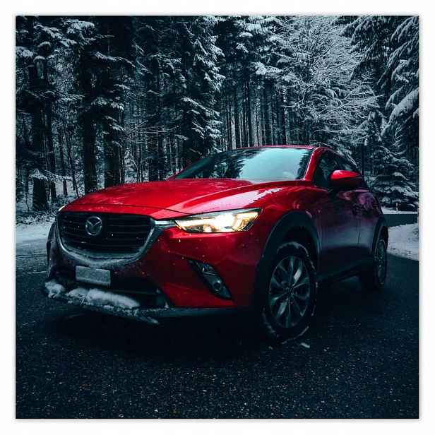Plakáty 140x140 Červená Mazda Auto