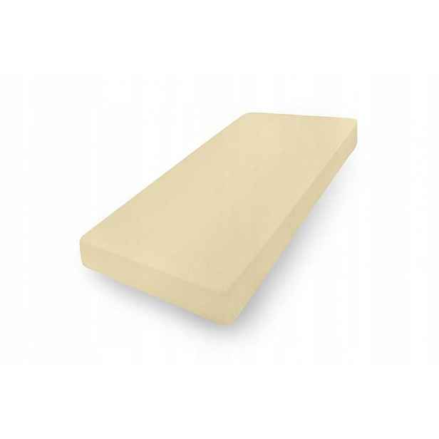 Prostěradlo jersey 130/140x190/200 krémové