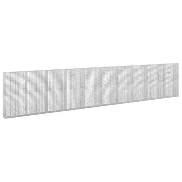 vidaXL Gabion s drátem 5 mm a síťkou 5x2,5 cm 1050x30x200 cm