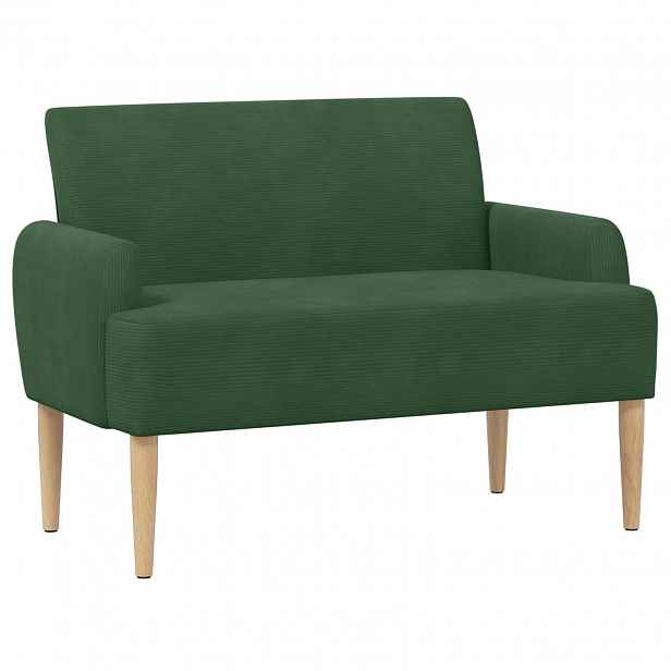 vidaXL Pohovka s knoflíkovým prošíváním Jungle Green 116 x 67 x 81 cm