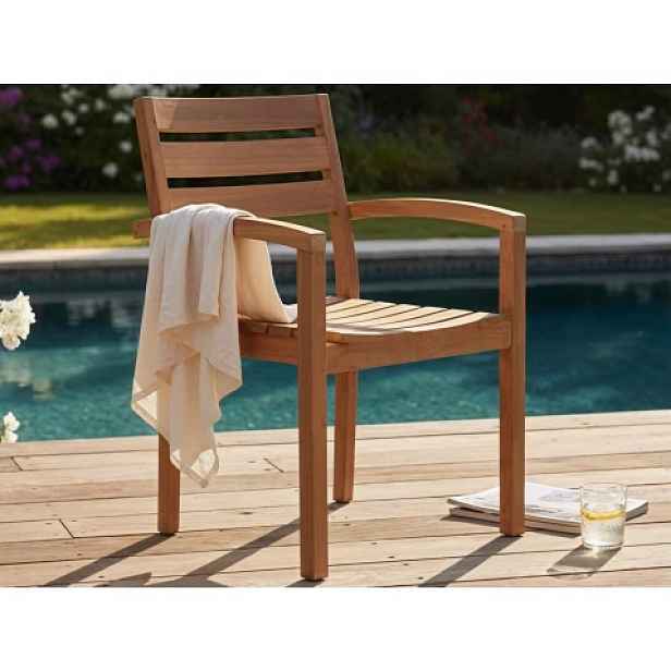 Zahradní židle s područkami Kediri, teak