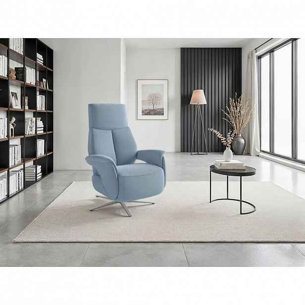 Sit & More RELAXAČNÍ KŘESLO, textil, světle modrá