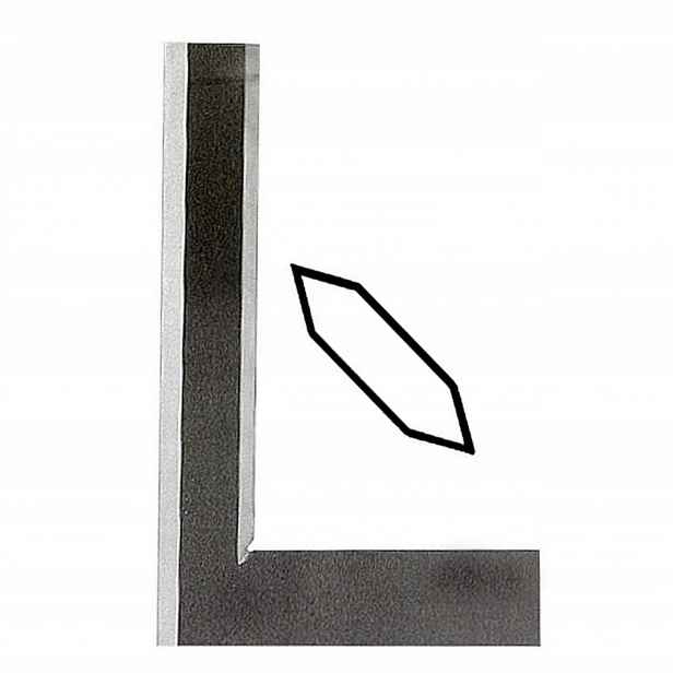 Úhelník okrajový boční broušený Limit 50x40 mm Din 875/00