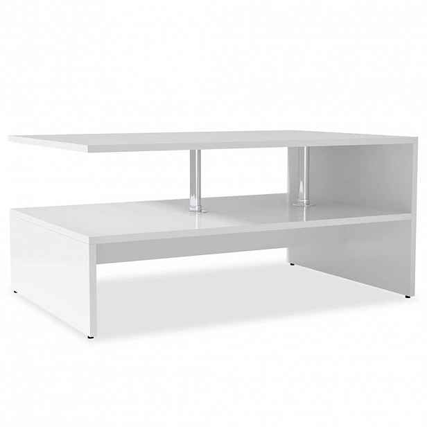 vidaXL Konferenční stolek kompozitní dřevo 90 x 59 x 42 cm bílý