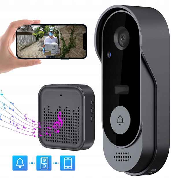 WiFi videodomofon s obousměrným bezdrátovým zvonkem pro video dveře