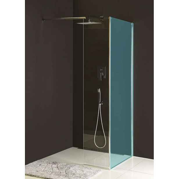 Polysan Modular Shower - Pevný panel MS2, 100 cm, pravý, k instalaci na sprchovou stěnu modulu MS2, čiré sklo MS2B-100R