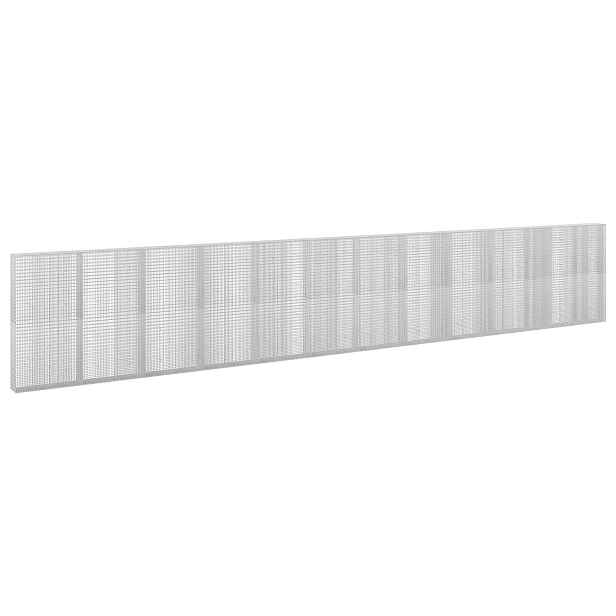 vidaXL Gabion s drátem 5 mm a síťkou 5x2,5 cm 1200x30x200 cm