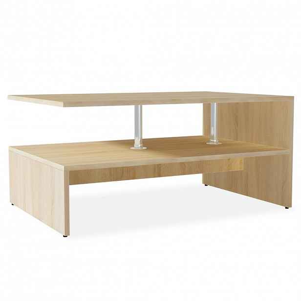 vidaXL Konferenční stolek kompozitní dřevo 90 x 59 x 42 cm dub
