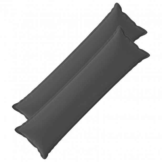vidaXL Povlak na polštář 2 ks HOUTEN Antracitová 40 x 145 cm Polyester