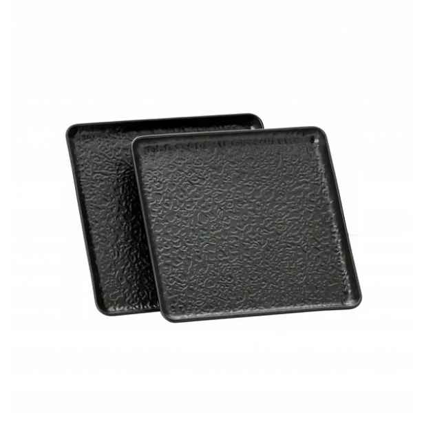 2x Podnos keramická miska 26 cm předkrmy talíř uzeniny černá sada